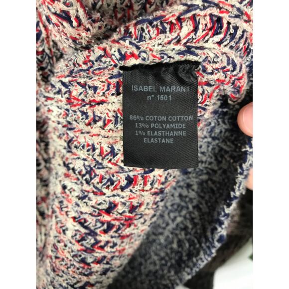 Isabel Marant Etoile Womens Maxime Americana Knit Cardigan Sweater Soft Cozy - Picture 12 of 15